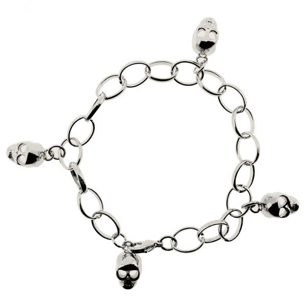 PULSEIRA CAVEIRINHAS PRATA